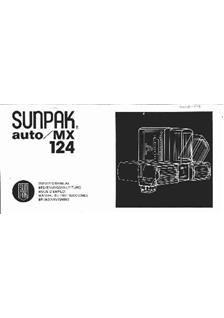 Sunpak 124 MX manual. Camera Instructions.